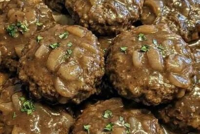 Thumbnail for Salisbury Steak with Garlic Mashed Potatoes and Mushroom-Onion Gravy