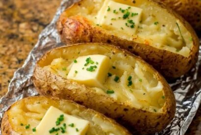 Thumbnail for Fluffy Baked Potatoes with Melted Butter – Crispy Skin, Soft Inside