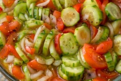 Thumbnail for Marinated Cucumber, Onion, and Tomato Salad