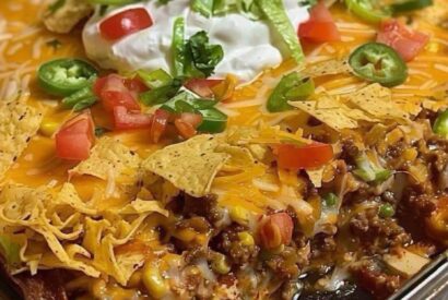 Thumbnail for Walking Taco Casserole – Easy Cheesy Taco-Inspired Family Dinner