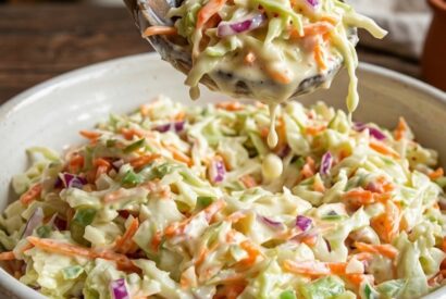 Thumbnail for Creamy Homemade Coleslaw – Fresh, Crunchy & Easy Side Dish