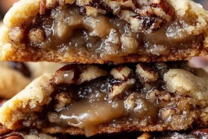 Thumbnail for Hazelnut Sandwich Cookies with Creamy Hazelnut Filling and Salted Caramel