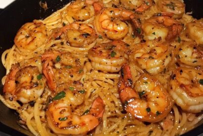 Thumbnail for Creamy Garlic Butter Shrimp Pasta