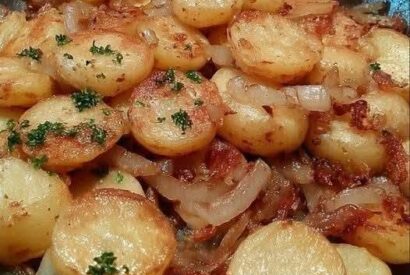Thumbnail for Golden, Crispy Skillet Potatoes with Caramelized Onions