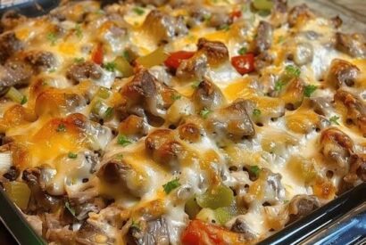Thumbnail for Philly Cheesesteak Casserole – Easy, Cheesy, and Delicious